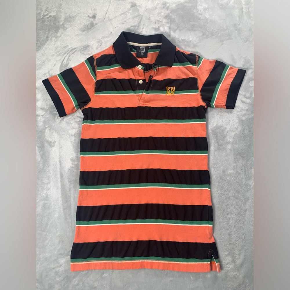 Vibrant Striped Kids Polo Shirt